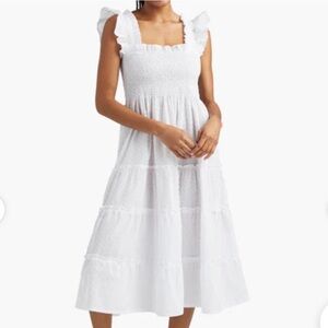 Hill House ✨ Nap Dress - Sheer White Swiss Dress